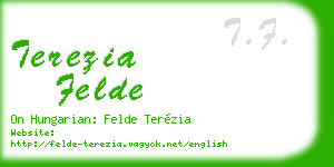 terezia felde business card